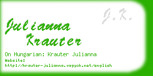 julianna krauter business card